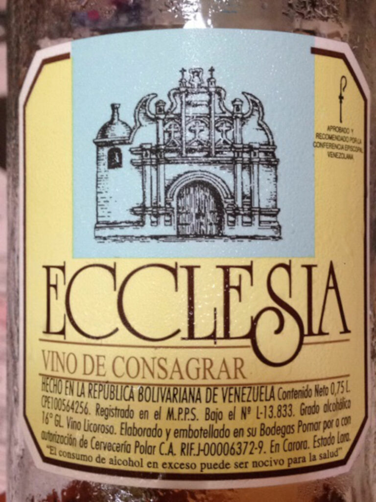 Etiqueta del vino Ecclesia